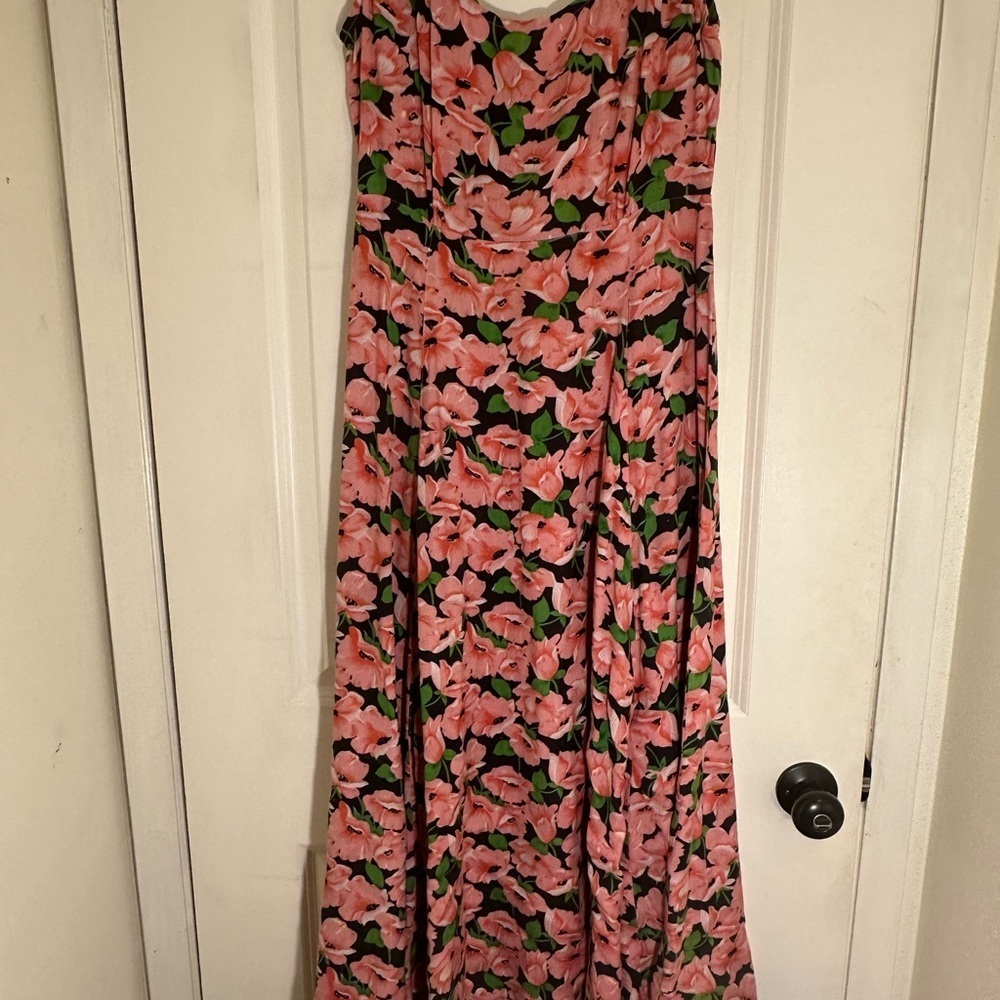 UFO Black And Pink Maxi Dress Size M